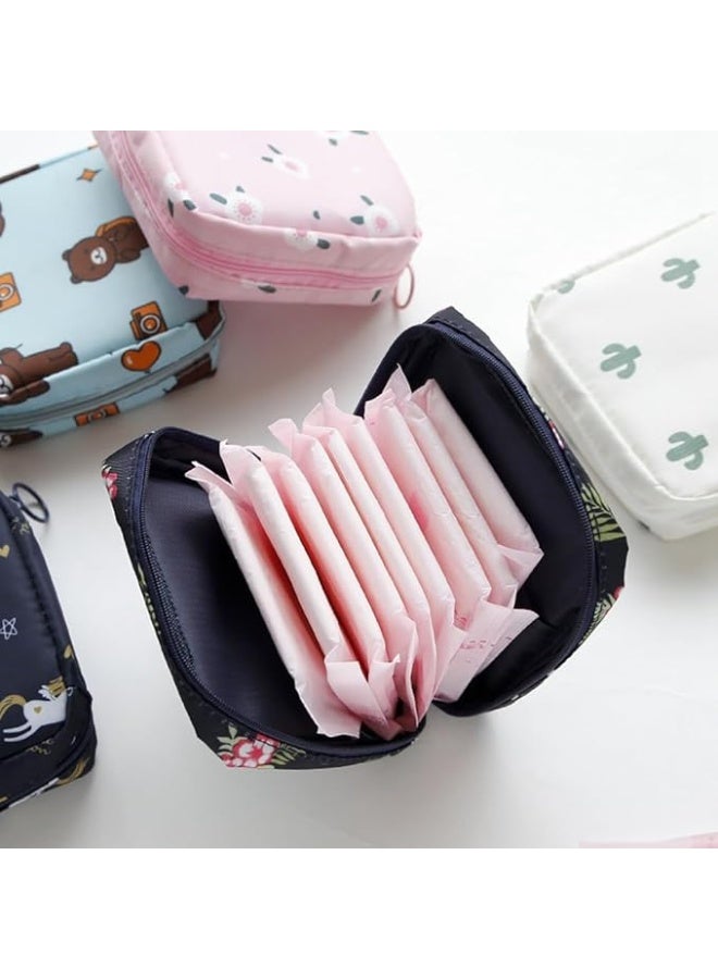 حقيبة دورة شهرية للفتيات والمراهقات – حقيبة صغيرة أنيقة وعصرية وخفيفة الوزن ومنظمة للمستلزمات الصحية النسائية مثل الفوط الصحية، السدادات القطنية، المناديل المبللة، قابلة للحمل في المدرسة، السفر، العمل، مقاومة للماء، مزودة بسحاب متين، تصميم عصري وجذاب للبنات والمراهقات، حقيبة فترة شهرية سرية ومريحة، حقيبة متعددة الاستخدامات للتخزين الشخصي، المناديل الصحية، المكياج، الإكسسوارات، الأدوية، حقيبة صغيرة للحقيبة، حقيبة ظهر، خزانات المدرسة، حقيبة نسائية عملية وعصرية، مثالية للهدايا، مجموعة أول دورة شهرية، محمية من البلل والتسرب - Image 4